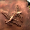 Peregrine Falcons Repoussé by Archive Designs